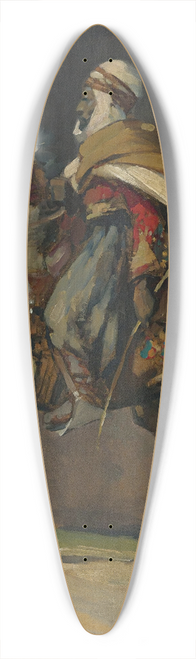 Henri Deluermoz - An Algerian horseman 39.3 inch art pintail longboard deck