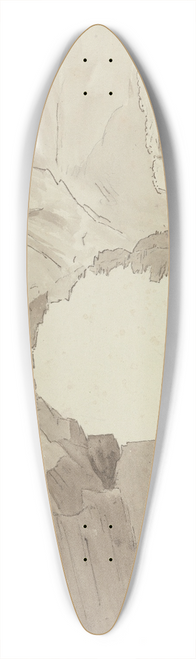 Henrietta Anne Fortescue - Near the Scuola de Virgilio 39.3 inch art pintail longboard deck