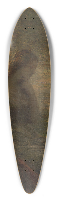Henri Fantin-Latour - Young Woman under a Tree at Sunset, called Autumn 39.3 inch art pintail longboard deck