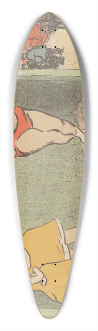 Henri-Gabriel Ibels - Design for Theater Program for The Grapnel and The Emancipated from Les Programmes du Thtre-Libre 39.3 inch art pintail longboard deck