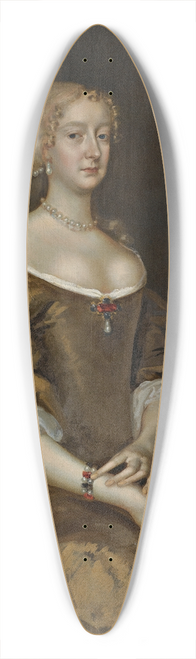 Henri Gascar - Portrait of Lady Diana, Countess of Ailesbury (C.1631-1689) 39.3 inch art pintail longboard deck