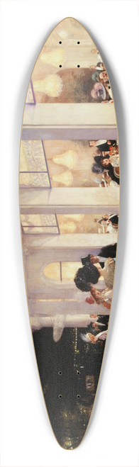 Henri Gervex - Une soire au Pr-Catelan 39.3 inch art pintail longboard deck