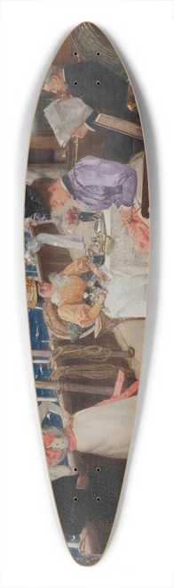 Henri Gervex - Yachting in the Archipelago 39.3 inch art pintail longboard deck