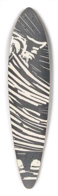 Henri Jonas - Boogbrug, mogelijk de Sint Servaasbrug over de Maas in Maastricht 39.3 inch art pintail longboard deck