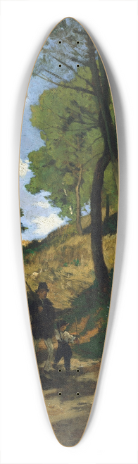 Henri-Joseph Harpignies - Fir Trees in Les Trembleaux, near Marlotte (Sapins aux Trembleaux  Marlotte) 39.3 inch art pintail longboard deck