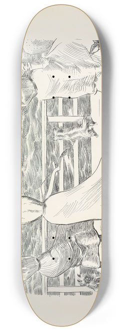 Charles Dana Gibson - A Northeaster 8.25 inch art skate deck
