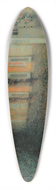 Henri Le Sidaner - Roses and Wisterias on the House 39.3 inch art pintail longboard deck