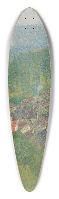 Henri Martin - Vue des toits de Labastide-du-Vert en t 39.3 inch art pintail longboard deck