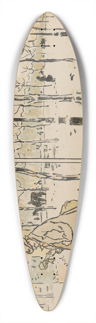 Henri Rivire - Paris en hiver, Programme pour le Thtre Libre 39.3 inch art pintail longboard deck