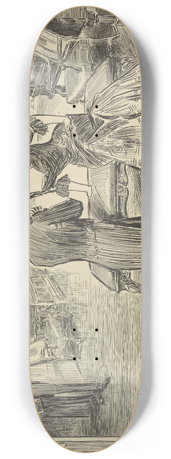Charles Dana Gibson - Called out 8.25 inch art skate deck
