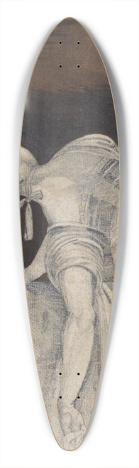 Henry Fuseli - Two Girls At A Cabin Window 39.3 inch art pintail longboard deck