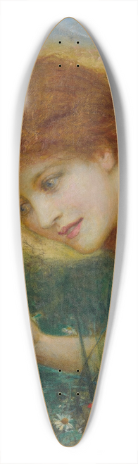 Henry John Stock - Discovering Daisies 39.3 inch art pintail longboard deck