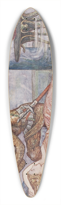 Henry Justice Ford - Morning-Glory the fairy of the Dawn 39.3 inch art pintail longboard deck
