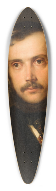 Henryk Rodakowski - Portrait of a Man 39.3 inch art pintail longboard deck
