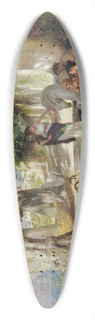 Henryk Siemiradzki - At the Fountain 39.3 inch art pintail longboard deck