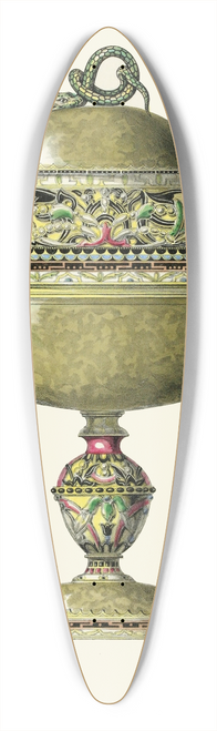 Henry Noel Humphreys - A Russian Vase enriched with Enamel 39.3 inch art pintail longboard deck