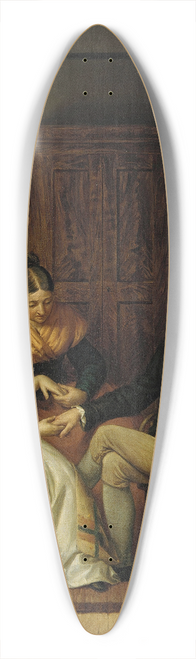 Henry Peters Gray - The Pride of the Village 39.3 inch art pintail longboard deck