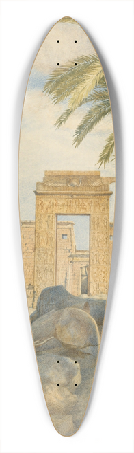 Henry Roderick Newman - The Temple atKarnak 39.3 inch art pintail longboard deck