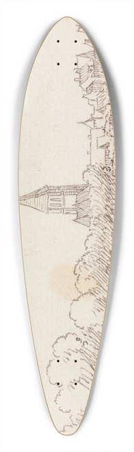 Henry Swinburne - La Chapelle-Saint Mesmin near Orleans 39.3 inch art pintail longboard deck