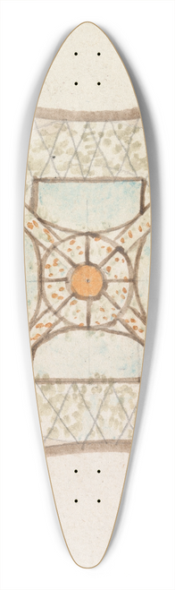 Henry Swinburne - One of Four Sketches, of Ceilings, in the Vatican Gallery 39.3 inch art pintail longboard deck