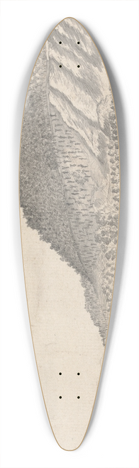 Henry Swinburne - View of the Cappuccini Mount, the Po River and the Bridge from the Road to the Palentine 39.3 inch art pintail longboard deck