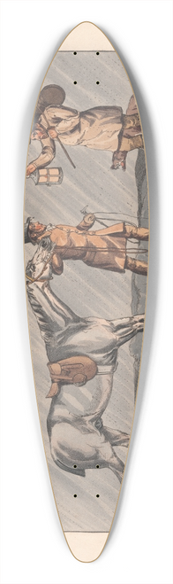 Henry Thomas Alken - [Hunting Discoveries]  at Length perceive a light which you Discover  39.3 inch art pintail longboard deck