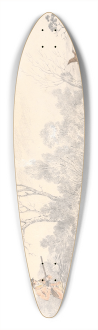 Henry Thomas Alken - Snipe Shooting 39.3 inch art pintail longboard deck