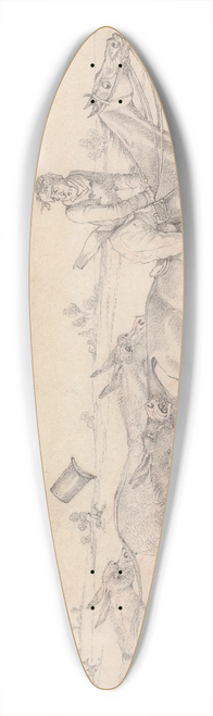 Henry Thomas Alken - Sporting Notions: I Have a Notion That I Dont Look Unlike Mazeppa 39.3 inch art pintail longboard deck