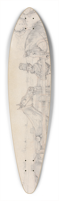 Henry Thomas Alken - Sporting Notions: I Have a Notion That My Horse Looks Like 40 Guineas in the Pound 39.3 inch art pintail longboard deck