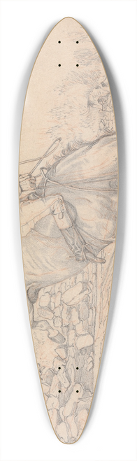 Henry Thomas Alken - Sporting Notions: I Have a Notion This May be Called Riding to the Hounds at a Smashing Rate 39.3 inch art pintail longboard deck