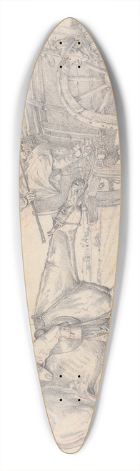 Henry Thomas Alken - Sporting Notions: Its My Notion That This is the Only Way to Get Her Along 39.3 inch art pintail longboard deck