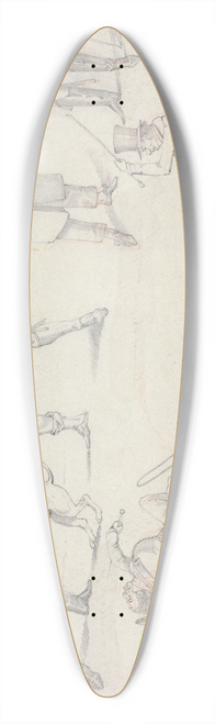 Henry Thomas Alken - Symptoms: of Full Pay, of Half pay, of a strong attachment in the Dog, of anything but go, of no strong attachment to the Horse 39.3 inch art pintail longboard deck