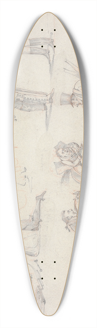 Henry Thomas Alken - Symptoms: of How Do You Do, of I Should Not Have Known You, of My Lud, Of Easing a Patient, of a Loose Rein, of Wokey, of Tight in Hand 39.3 inch art pintail longboard deck