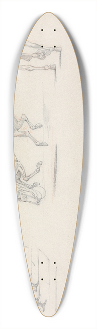 Henry Thomas Alken - Symptoms: of Taking Lessons, of Having Had Enough, of Earnest, of Fun. 39.3 inch art pintail longboard deck