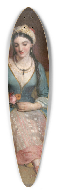 Henry William Pickersgill - A Young Greek Woman 39.3 inch art pintail longboard deck