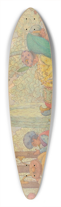 Herbert Crowley - The Sultan Rests 39.3 inch art pintail longboard deck