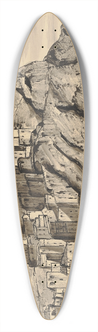Hermann Lismann - Manarola Liguria vom Boot aus 39.3 inch art pintail longboard deck