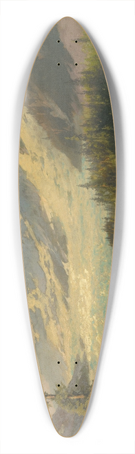 Hermann Ottomar Herzog - Pines in the Mountains 39.3 inch art pintail longboard deck