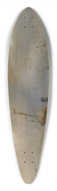 Hermann Ottomar Herzog - The Return from Fishing 39.3 inch art pintail longboard deck