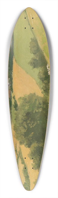 Hermann Seeger - Herd of Animals in a Summer Landscape 39.3 inch art pintail longboard deck