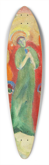 Hermann Stenner - Heilige von Engeln verehrt 39.3 inch art pintail longboard deck