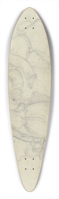 Hermann Wirsing - Einflu der Preuen in Frankfurt im Jahr 1848 39.3 inch art pintail longboard deck