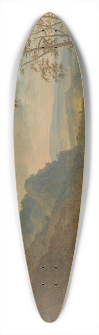 Herman Saftleven - Berglandschap met boerderij 39.3 inch art pintail longboard deck