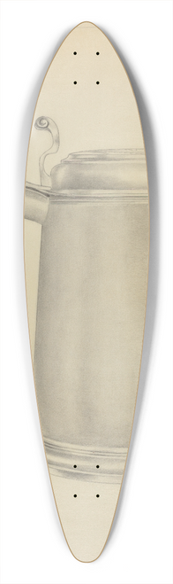 Hester Duany - Silver Tankard 39.3 inch art pintail longboard deck