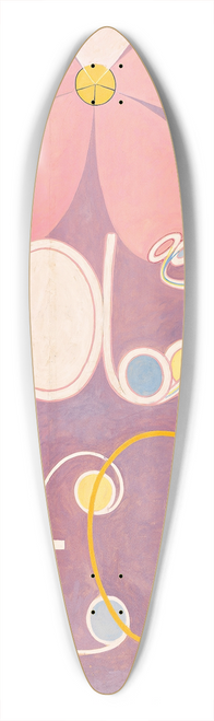 Hilma af Klint - The Ten Largest, No. 5, Adulthood 39.3 inch art pintail longboard deck