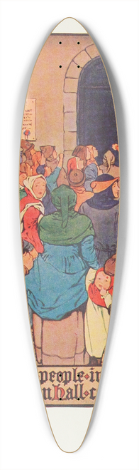 Hope Dunlap - At last the people in a body to the Town Hall came flocking 39.3 inch art pintail longboard deck