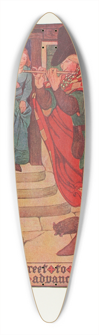 Hope Dunlap - From street to street he piped advancing 39.3 inch art pintail longboard deck