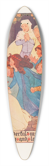 Hope Dunlap - The wonderful music with shouting and laughter 39.3 inch art pintail longboard deck