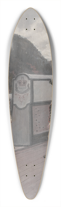 Howard Pyle - The Escape Of Arnold On The British Sloop-Of-War vulture 39.3 inch art pintail longboard deck