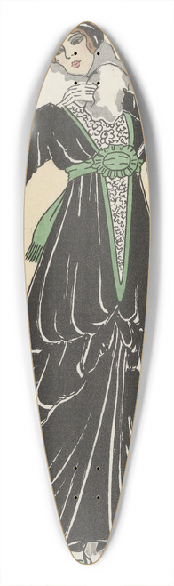 H. Robert Dammy - Robe daprs-mid 39.3 inch art pintail longboard deck